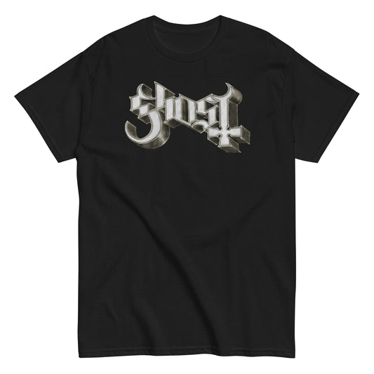 Ghost Sliver Logo Mens T Shirt Black