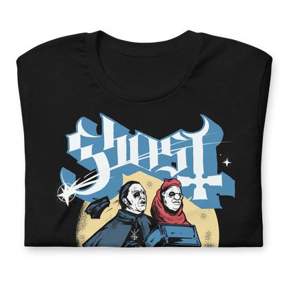 Ghost Two Headed Monster Officially Licensed Mens T Shirt Black