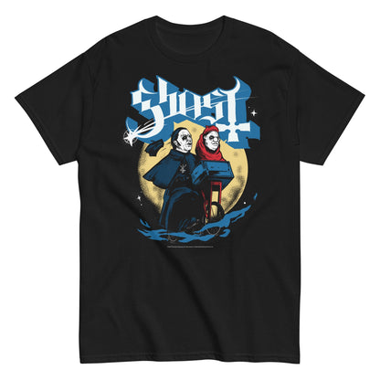 Ghost Two Headed Monster Officially Licensed Mens T Shirt Black