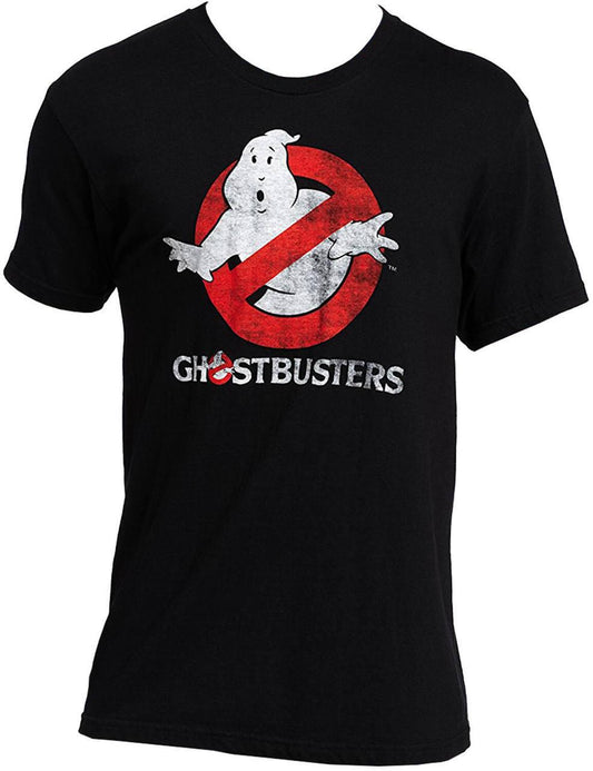 Ghostbusters Faded Logo To Go Black T-Shirt
