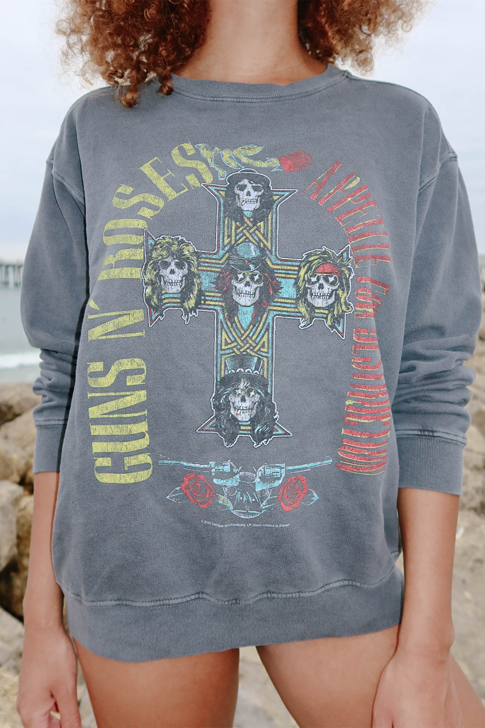 Guns N Roses Appetite For Destruction Womens Sweatshirt Black