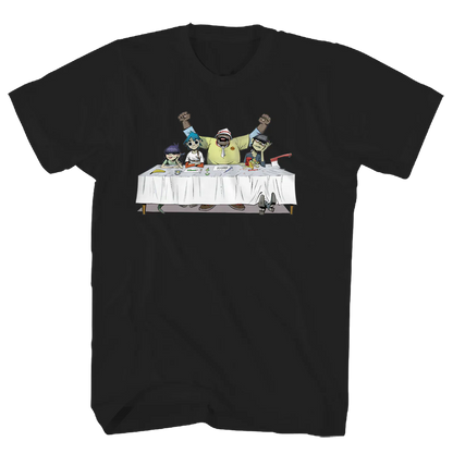 Gorillaz Dinner Table Band T-shirt - Jamie Hewlett Rise of the Ogre Tee