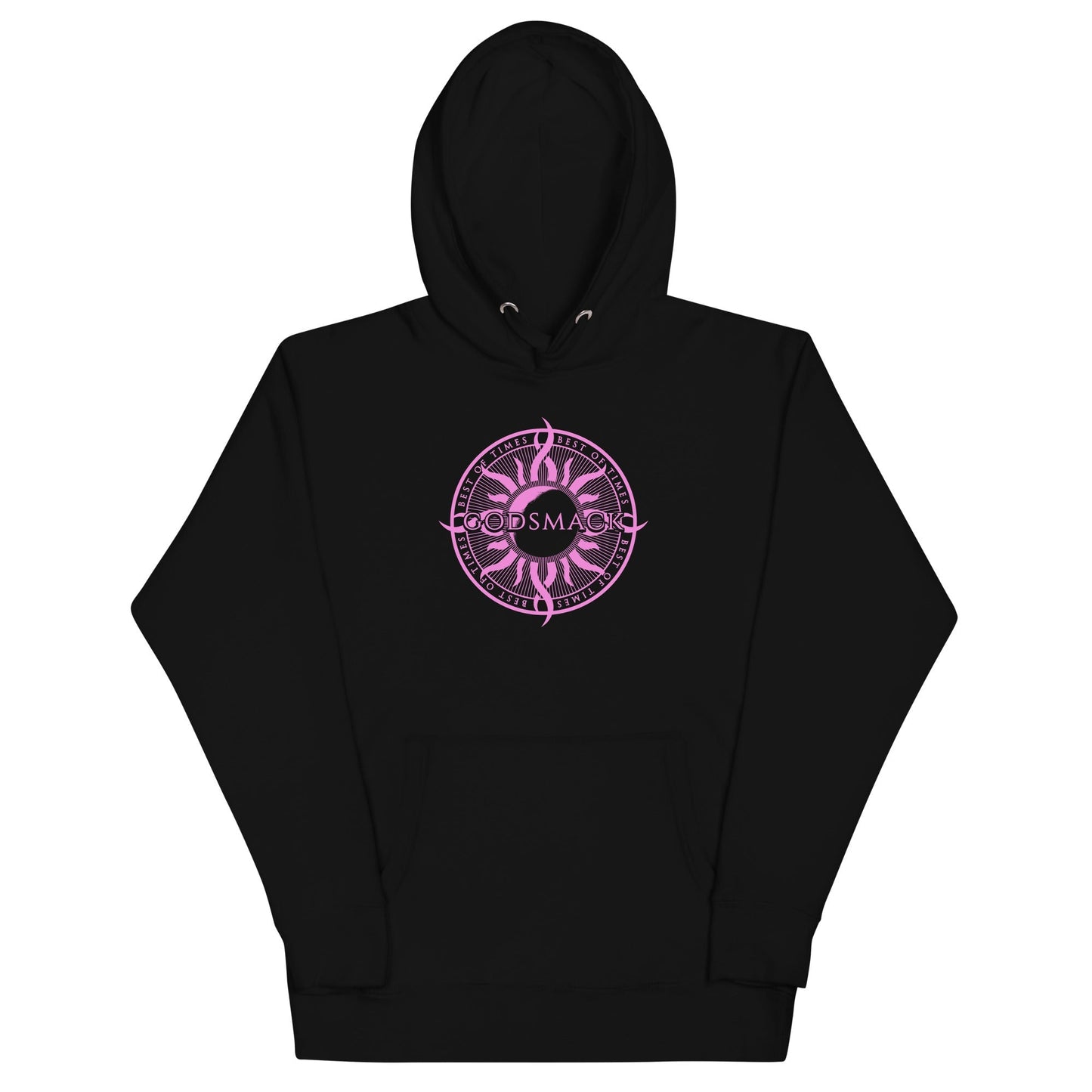 Godsmack Pink Godsmack Compass Mens Hoodie Black