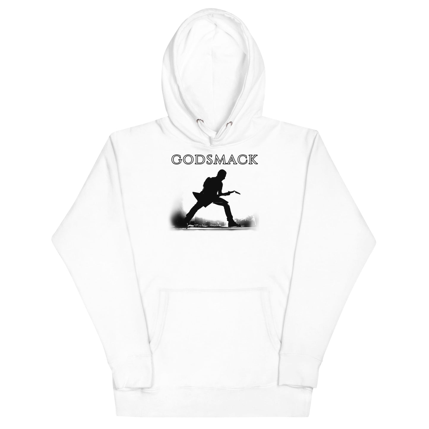 Godsmack Lean In Sillouhete Mens Hoodie White