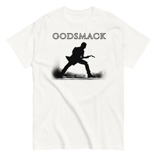 Godsmack Lean In Sillouhete Mens T Shirt White