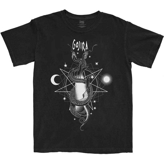 Gojira Celestial Snakes T Shirt Black Officially Licensed