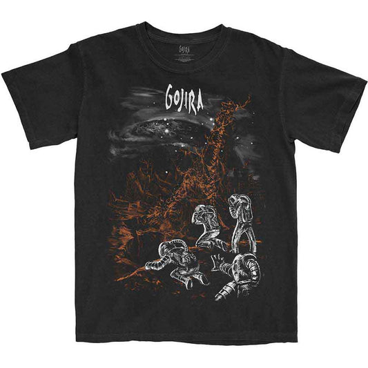 Gojira Eiffel Falls T Shirt Black Officially Licensed