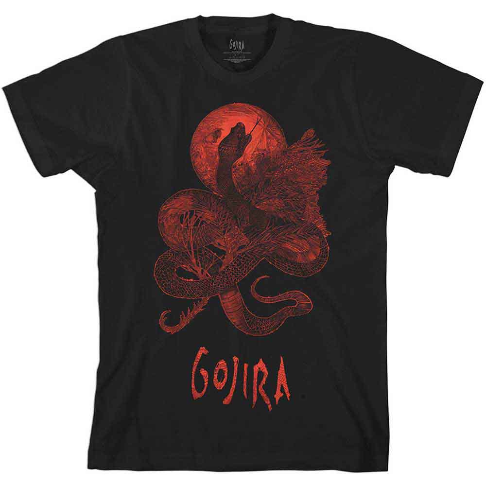 Gojira Serpent Moon Mens T Shirt Black Officially Licensed