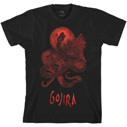 Gojira Serpent Moon Mens T Shirt Black Officially Licensed