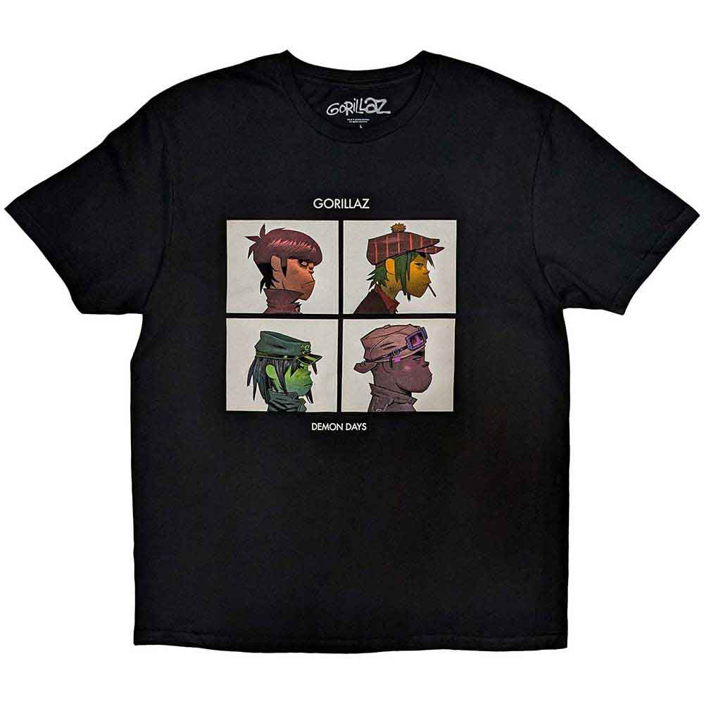 Gorillaz Demon Days Mens T Shirt Black