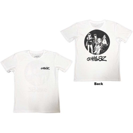Gorillaz Song Machine Brush Logo Mens T Shirt White