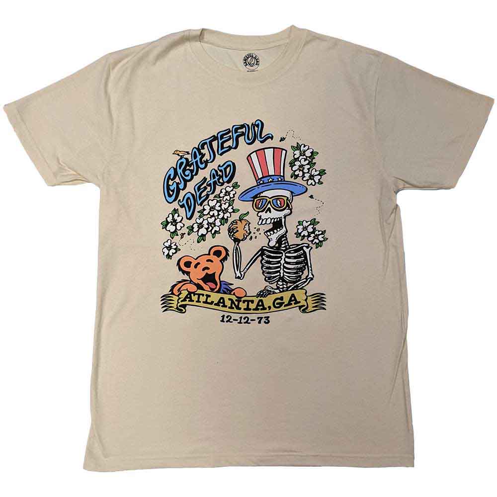 Grateful Dead Atlanta Flowers T Shirt Neutral Officially Licensed