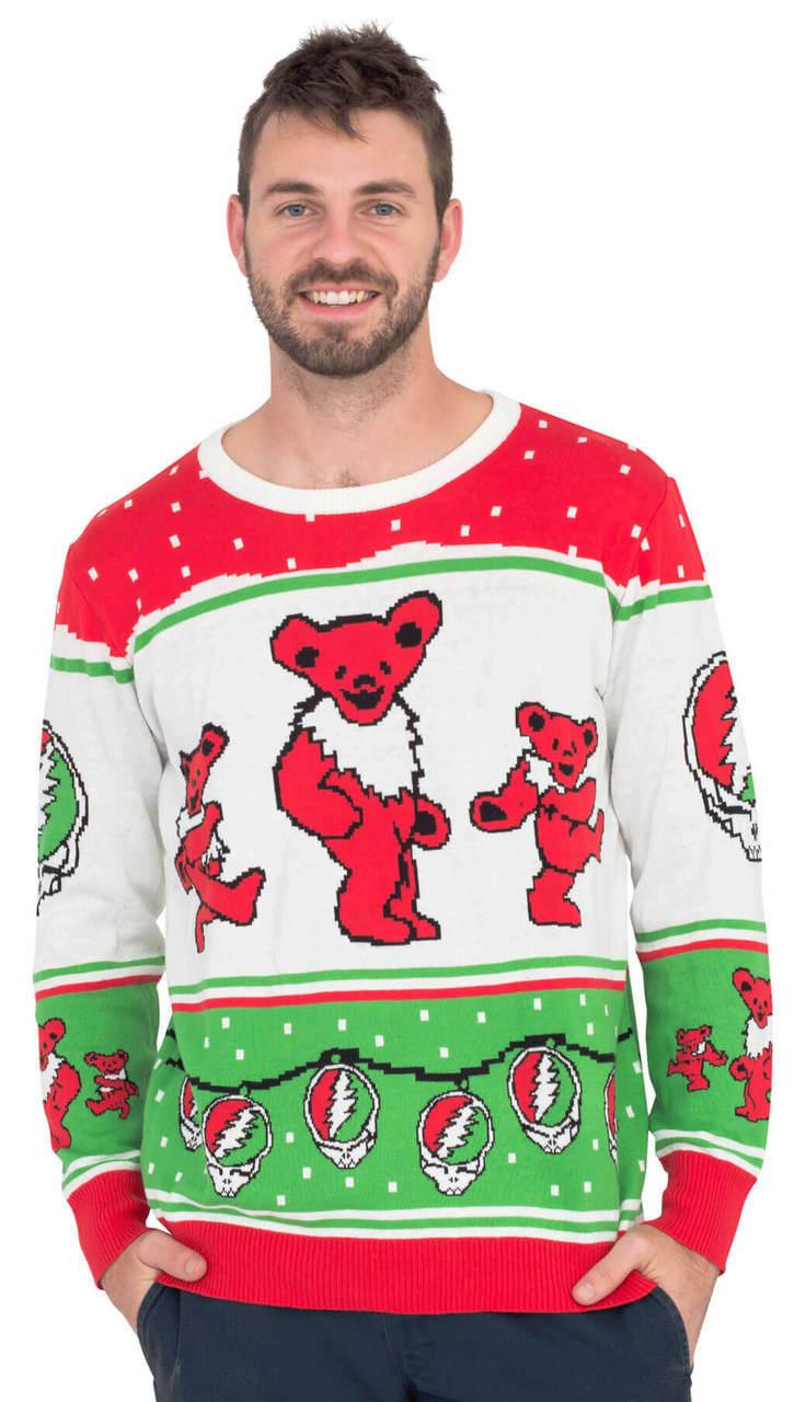 Grateful Dead Bears and Ornaments Christmas Sweater