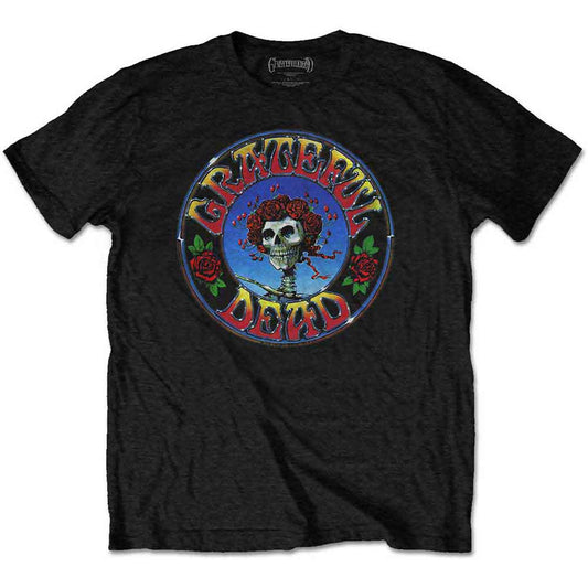 Grateful Dead Bertha Circle Vintage Wash T Shirt Black Officially Licensed