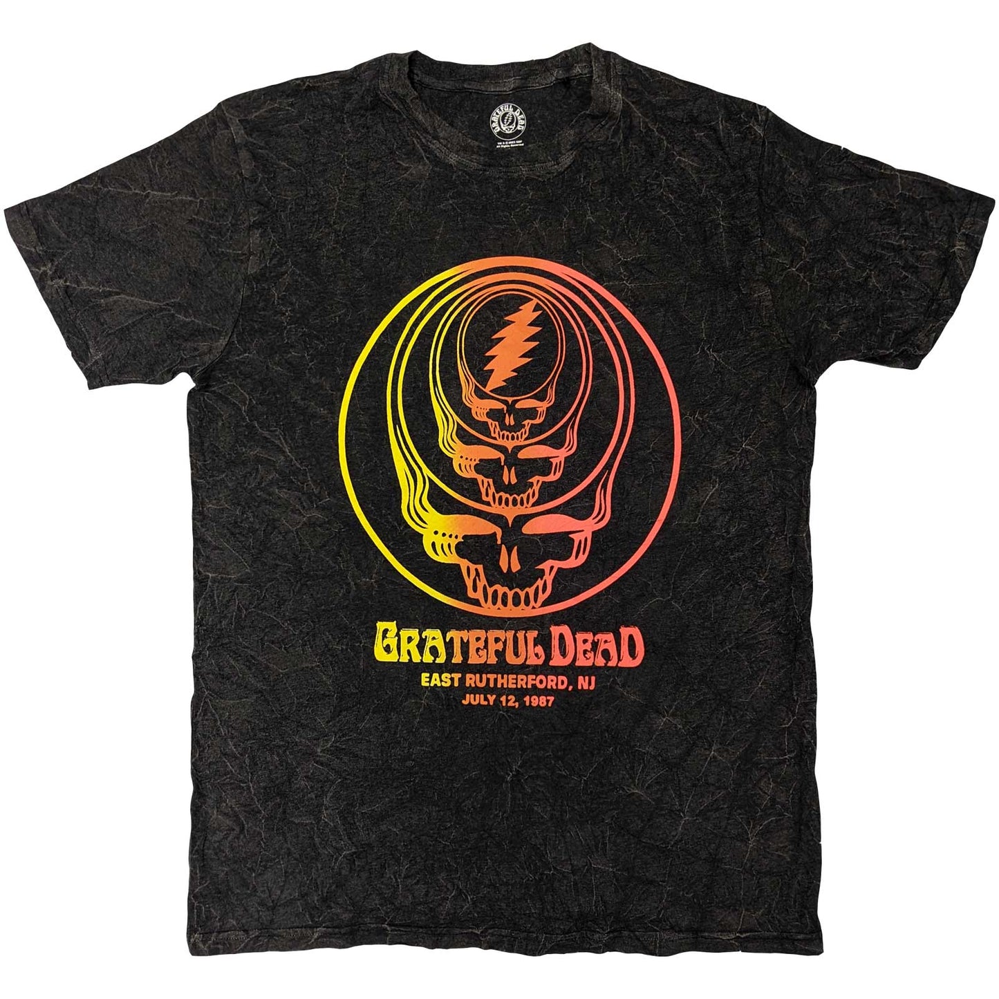 Grateful Dead Concentric Skulls T Shirt Black Officially Licensed