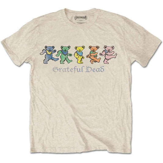 Grateful Dead Dancing Bears T Shirt Neutral Officially Licensed