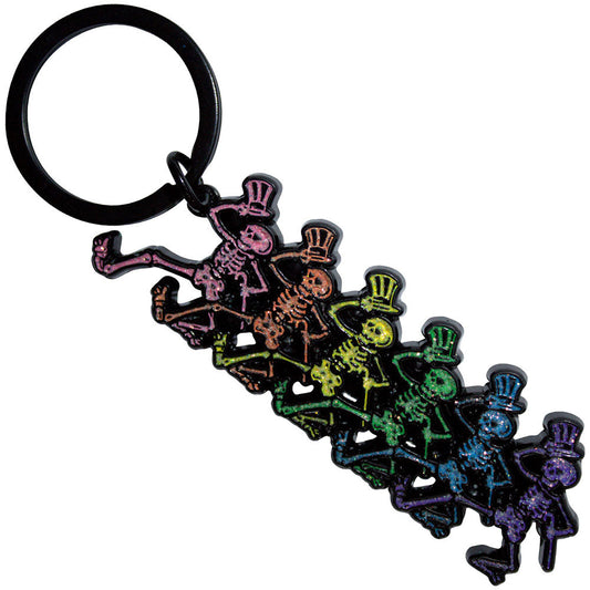Grateful Dead Dancing Skeletons Keychain