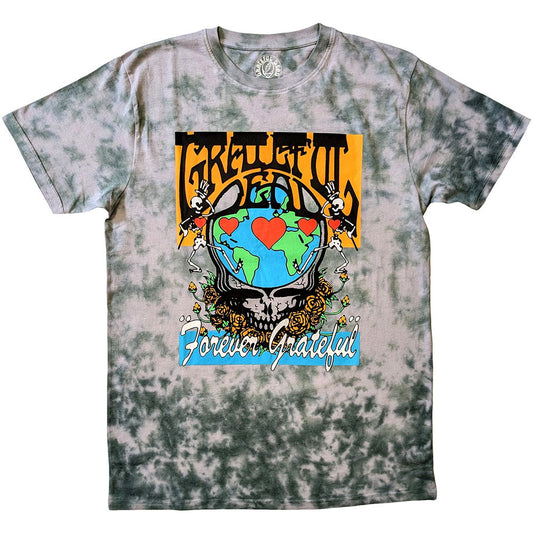 Grateful Dead Forever Grateful Tie Dye T Shirt Officially Licensed