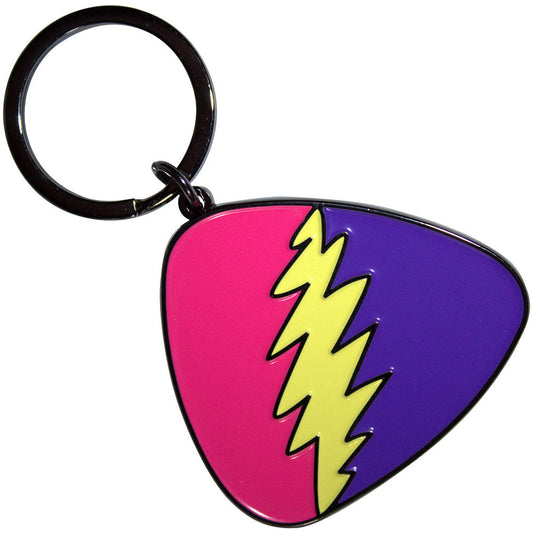 Grateful Dead Pink/Purple Plectrum Keychain