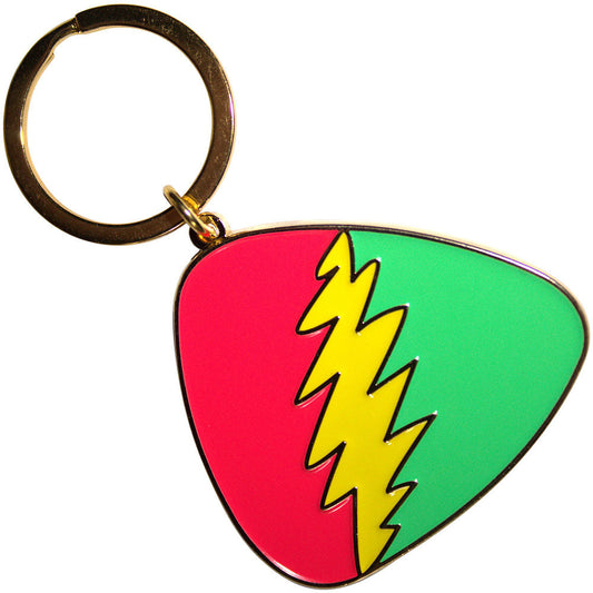 Grateful Dead Red/Green Plectrum Keychain