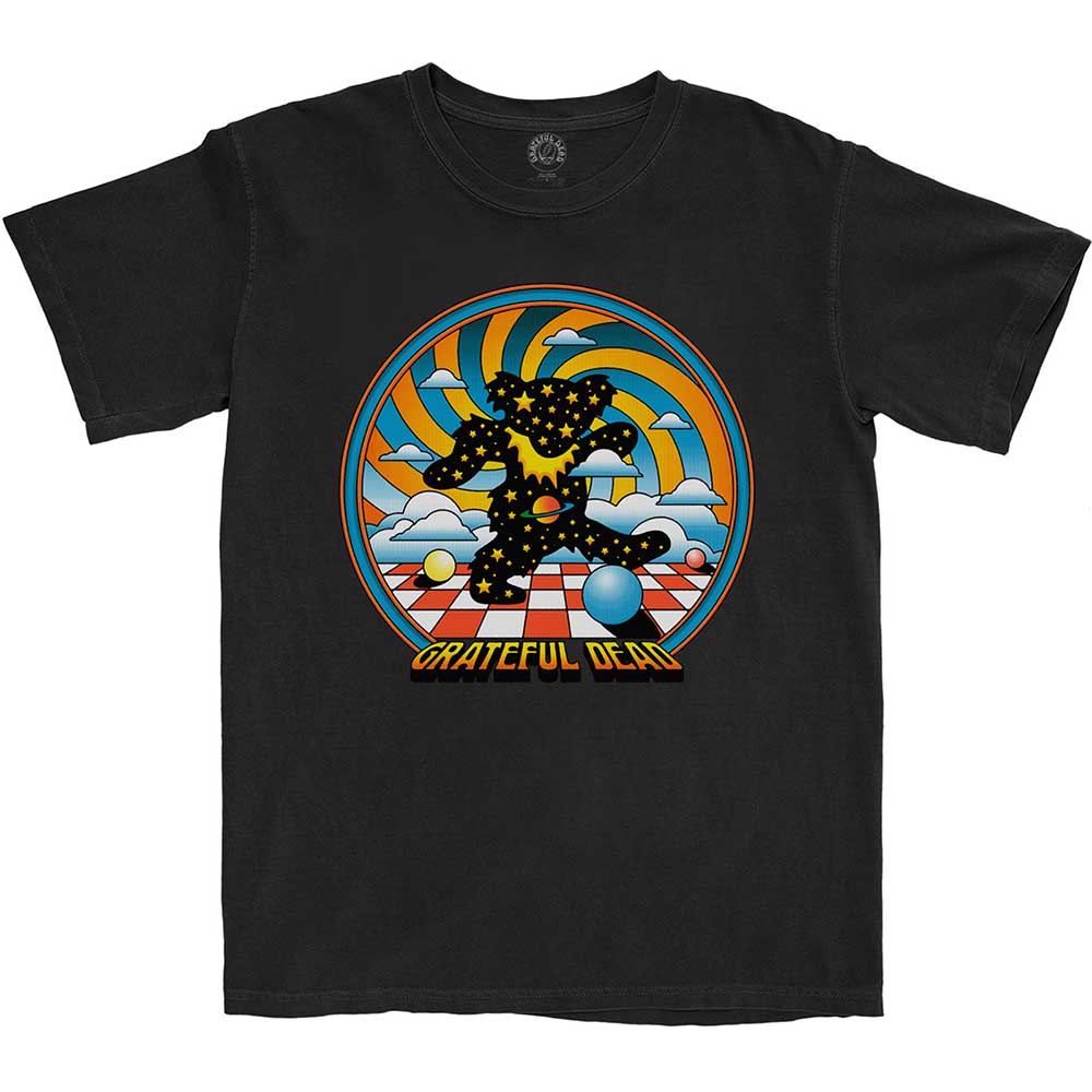 Grateful Dead Stars Bear Mens T Shirt Black Officially Licensed