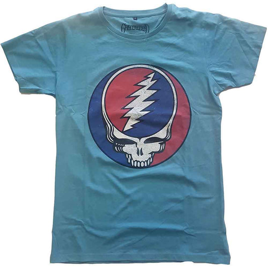 Grateful Dead Steal Your Face Classic T Shirt Blue Officially Licensed