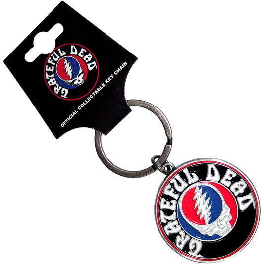 Grateful Dead Steal Your Face Logo Keychain