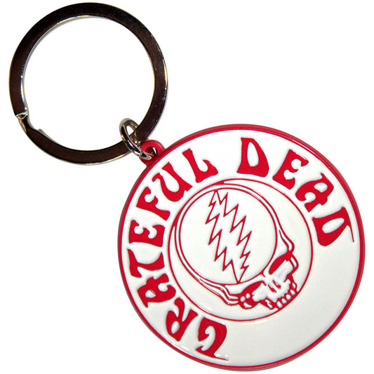 Grateful Dead Steal Your Face Mono Red Keychain