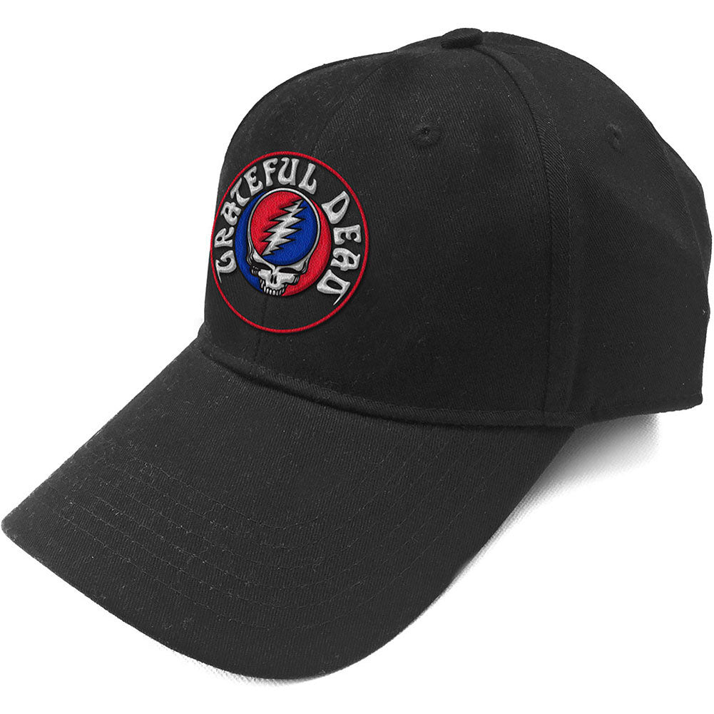 Grateful Dead Steal Dead Face Logo Cap Snapback - Officially Licensed Hat Black