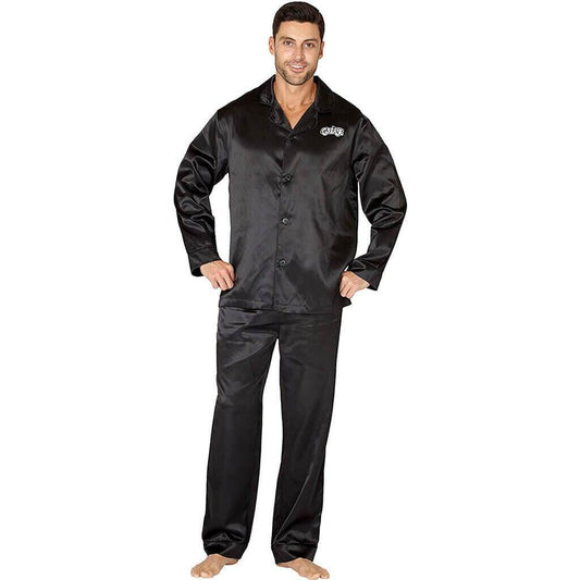 Grease Adult Black T Birds Pajama Set