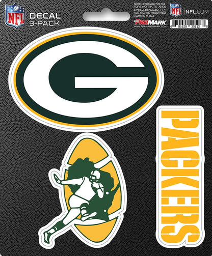 NFL Official Team Sticker Mats - Set of 3 Stickers Officially Licensed