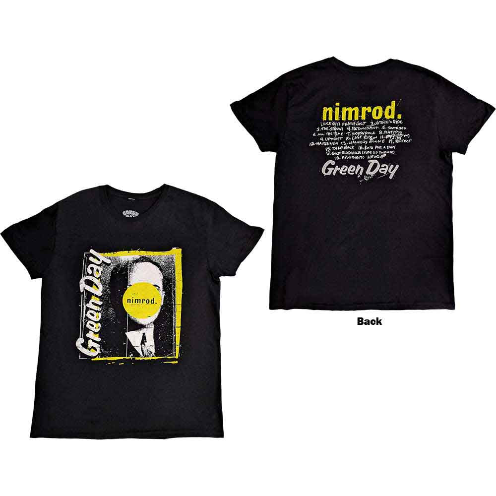 Green Day Nimrod Tracklist [T-Shirt] Officially Licensed
