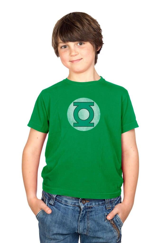 Green Lantern Distressed Logo Youth T-shirt