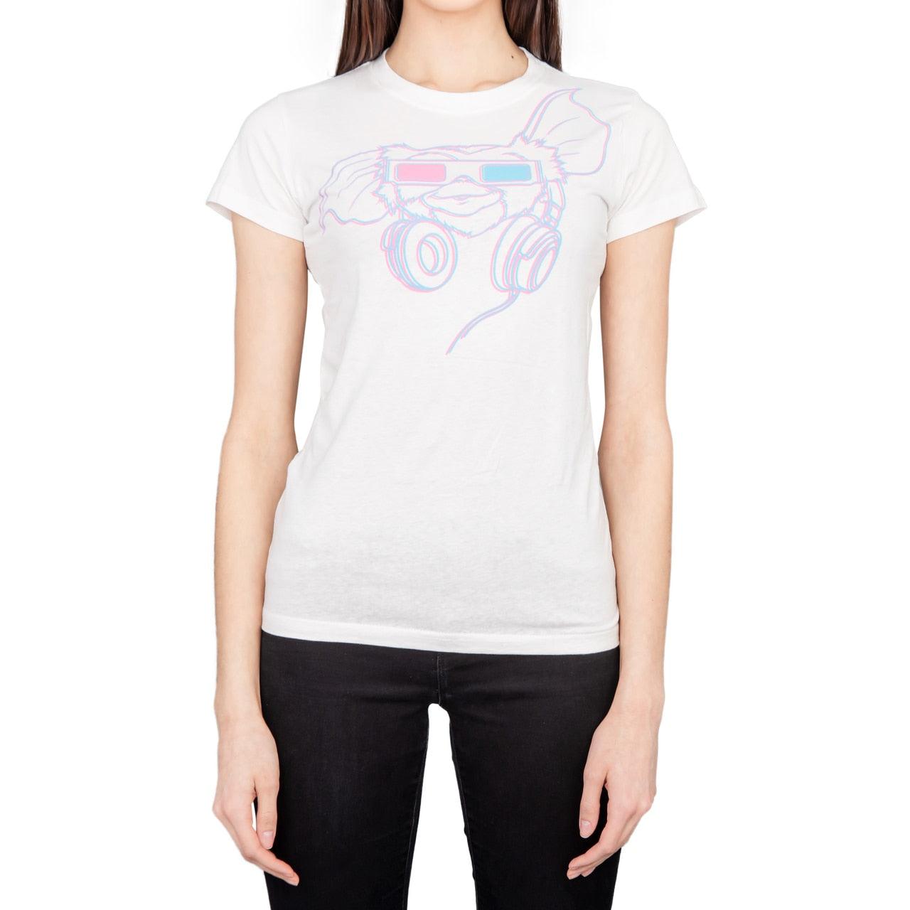 Gremlins Gizmo Headphones 3D Glasses Juniors T-Shirt