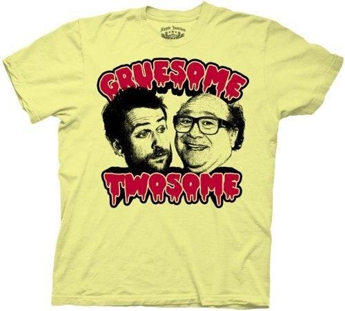 Gruesome Twosome Charlie & Frank Mens T shirt Yellow