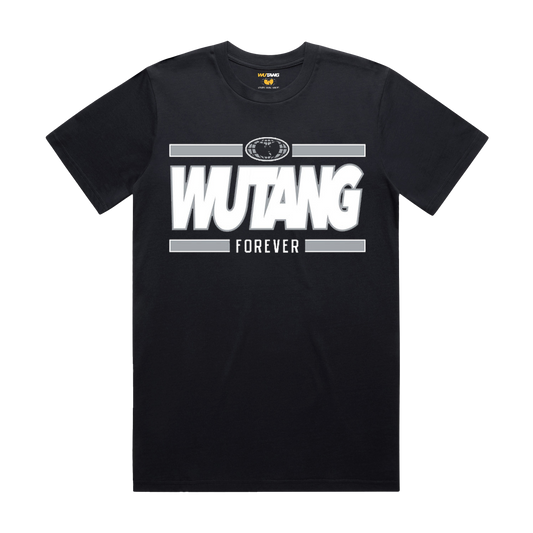 Wu-Tang Clan Officially Licensed Forever Grey and Black Mens T Shirt Black