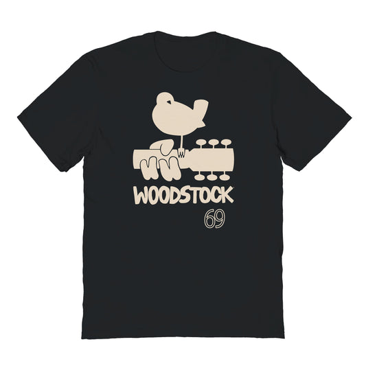 Woodstock 69 Logo Mens T Shirt Black