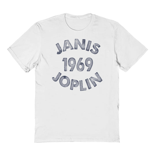 Janis Joplin 1969 Mens T Shirt White