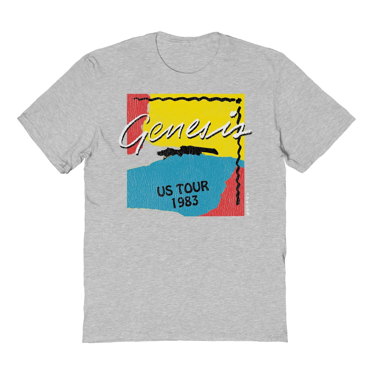 Genesis Abacab U.S. Tour 1983 Mens T Shirt Sport Grey