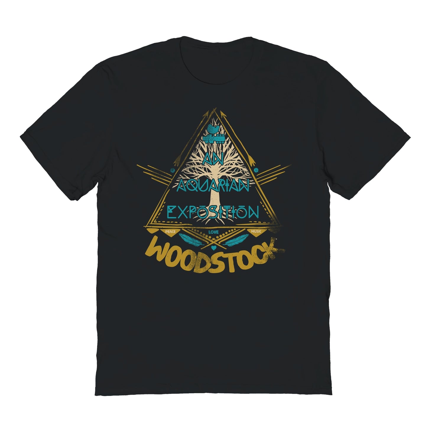 Woodstock Aquarian Exposition 01 Mens T Shirt Black