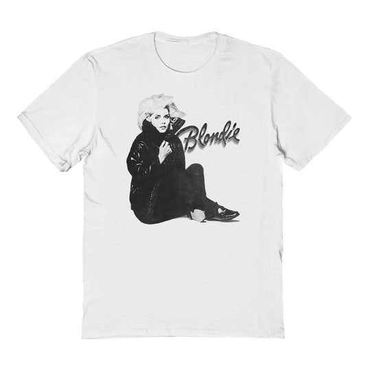 Blondie Big Coat Mens T Shirt White