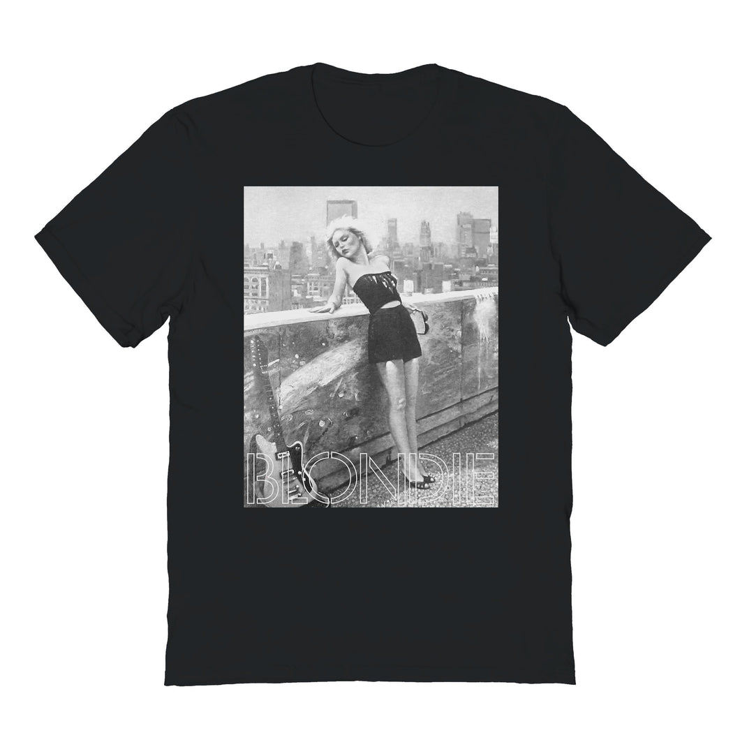 Blondie Black & White Photo Mens T Shirt Black