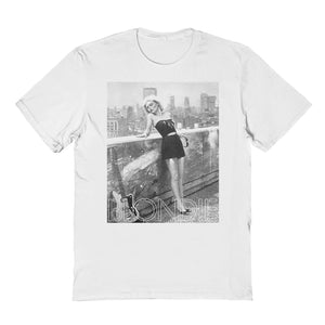 Blondie Black and White Photo Mens T Shirt White