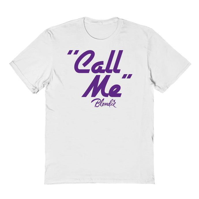 Blondie Call Me Mens T Shirt White