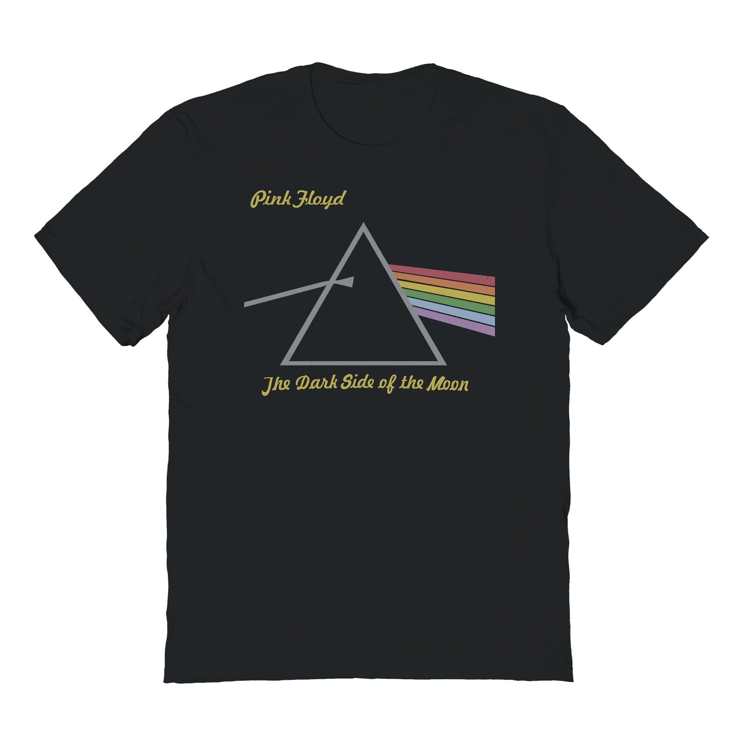 Pink Floyd Dark Side Tour 72-73 Mens T Shirt Black