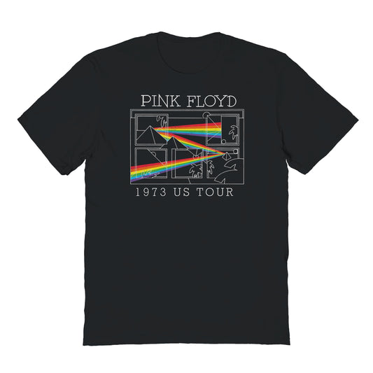 Pink Floyd Dark Side Tour 73 Maze Mens T Shirt Black