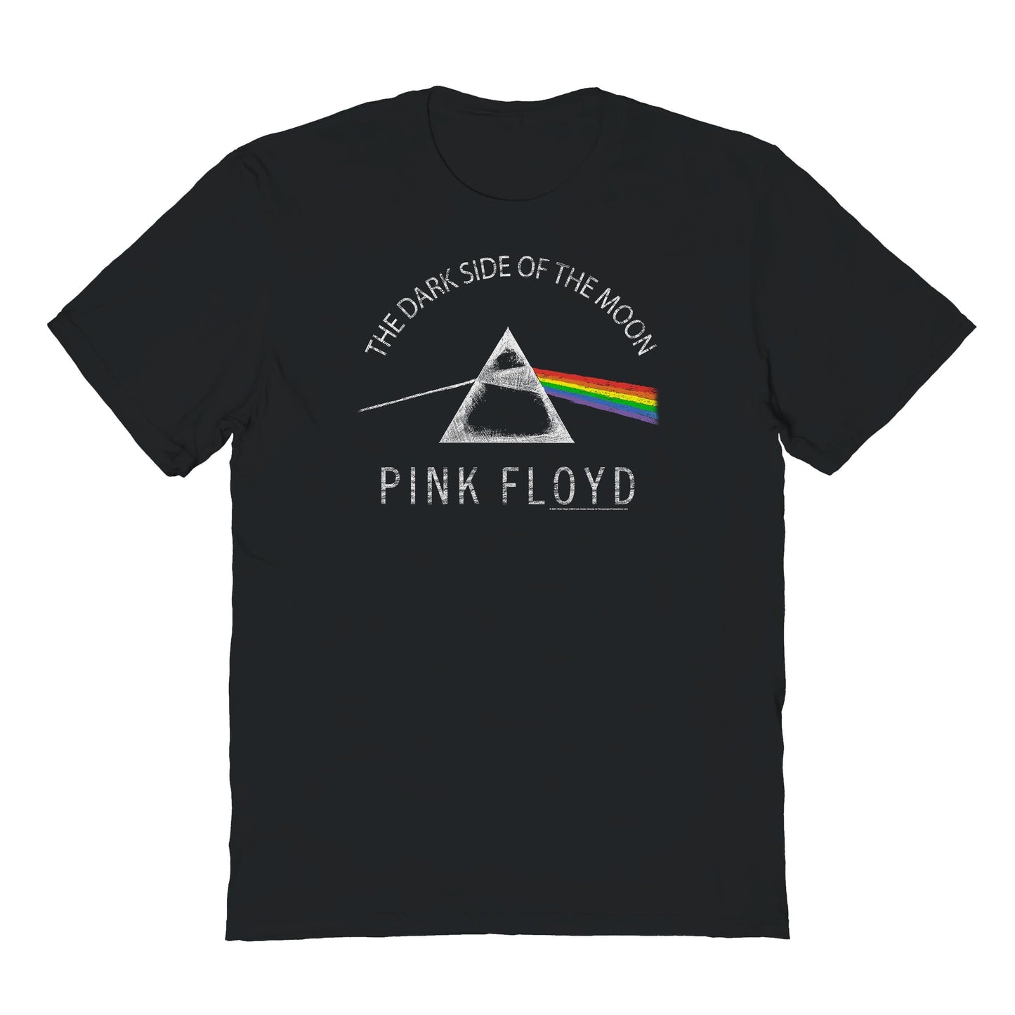 Pink Floyd Dark Side Prism With Legal Mens T Shirt Black