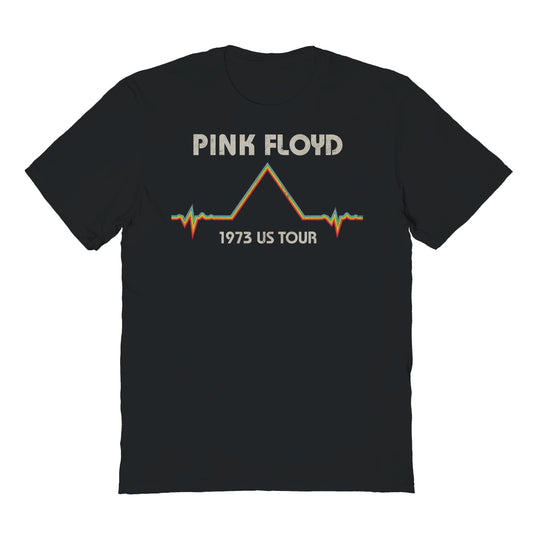 Pink Floyd EKG Pyramid Tour Mens T Shirt Black