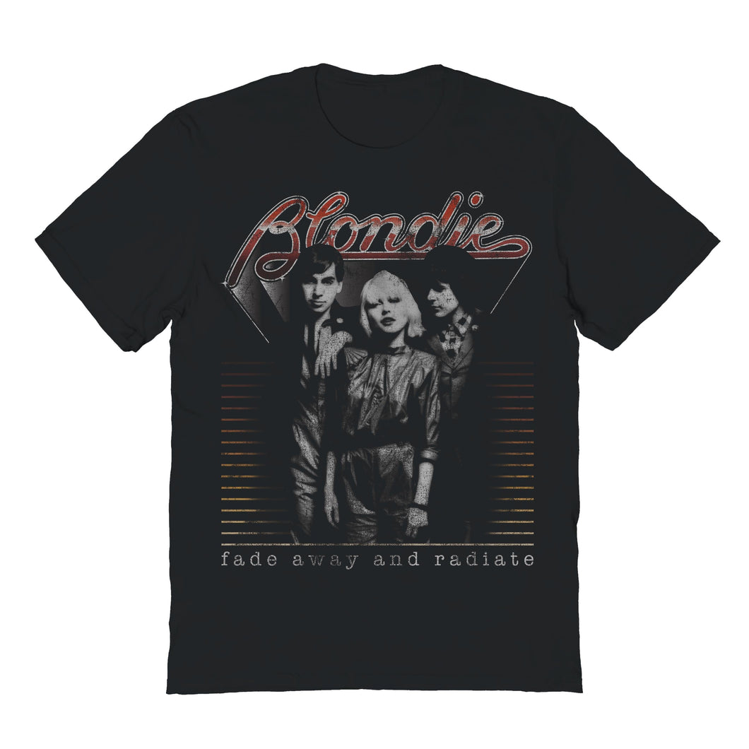 Blondie Fade Away and Radiate Mens T Shirt Black