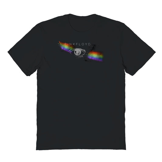 Pink Floyd Eye And Rainbow Mens T Shirt Black